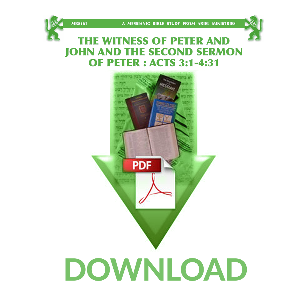 MBS161 The Witness of Peter and John and the Second Sermon of Peter: Acts 3:1-4:31